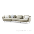 Luxus modernes Design Metall Basis gebogenes Sofa